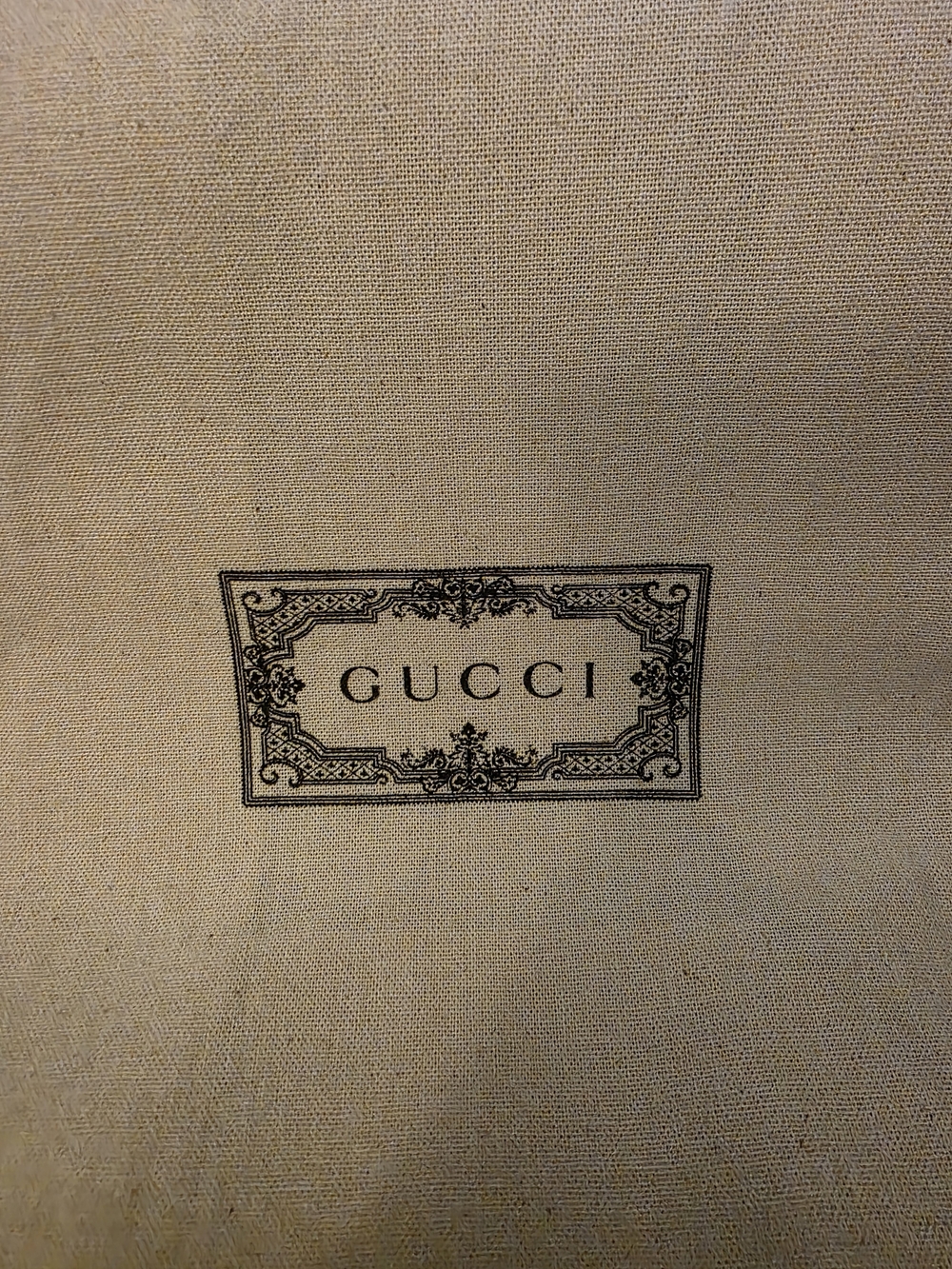 Gucci Beige Canvas Mini Tote with Printed Logo - Picture 2 of 3